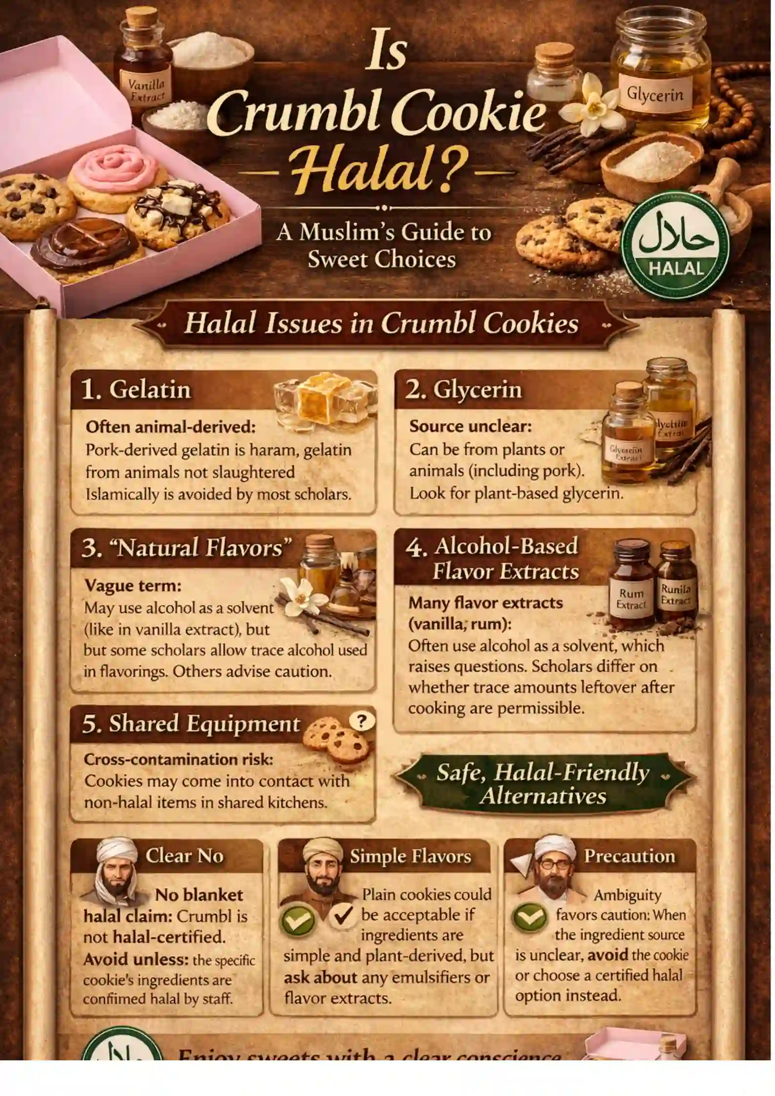 Is crumbl cookie halal infographic 