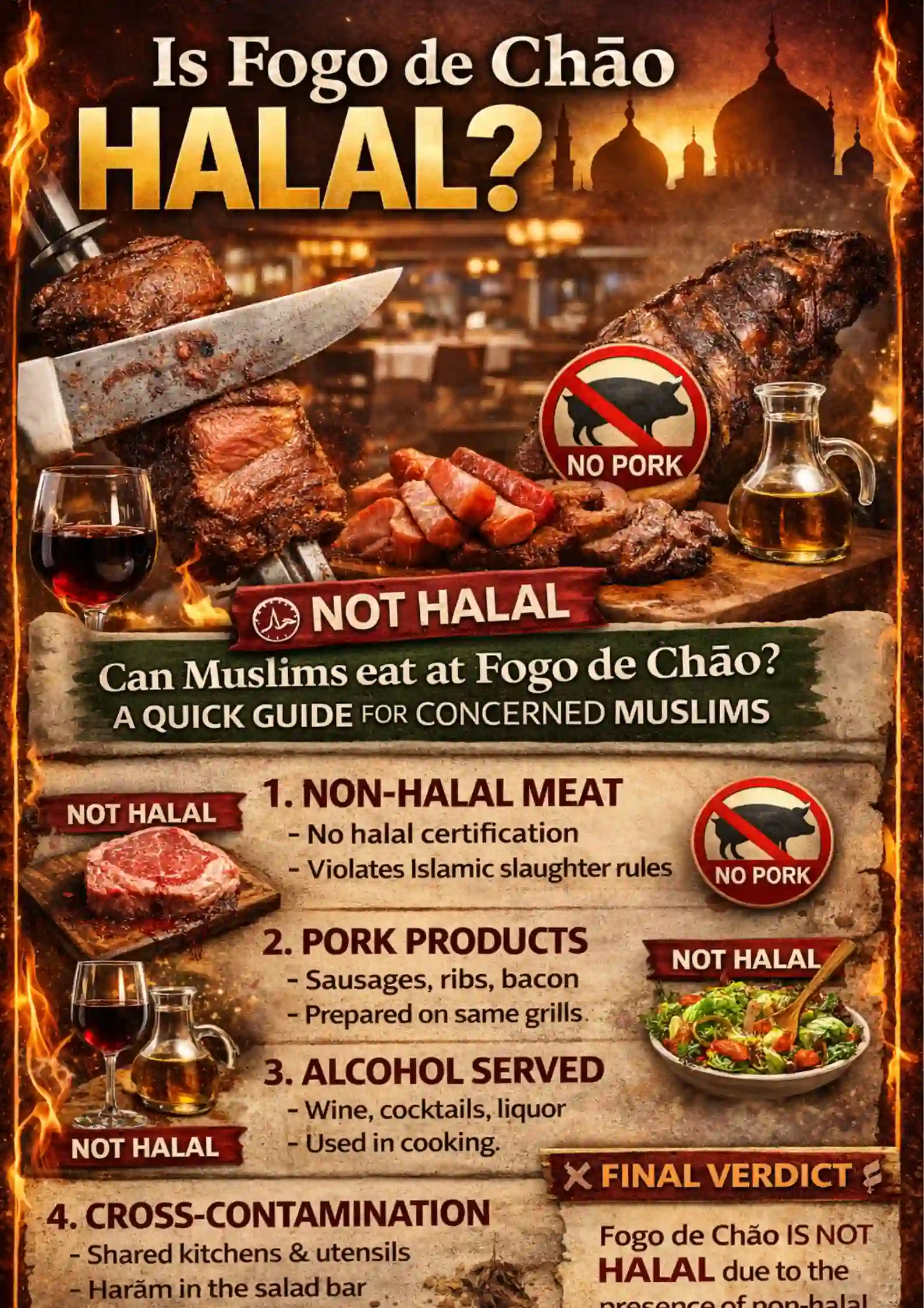 Is fogo de chao Halal infographic