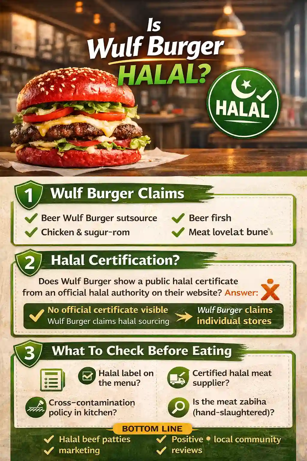 Wulf Burger Halal infographic